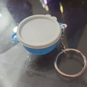 Tupperware Blue and White Key Holder